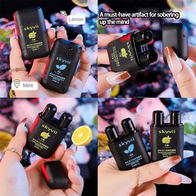 Inhalator do nosa mięta nos łagodzi nieżyt nosa zmęczenie witalność olejek eteryczny miętowy sztyft energetyczny winogrono brzos