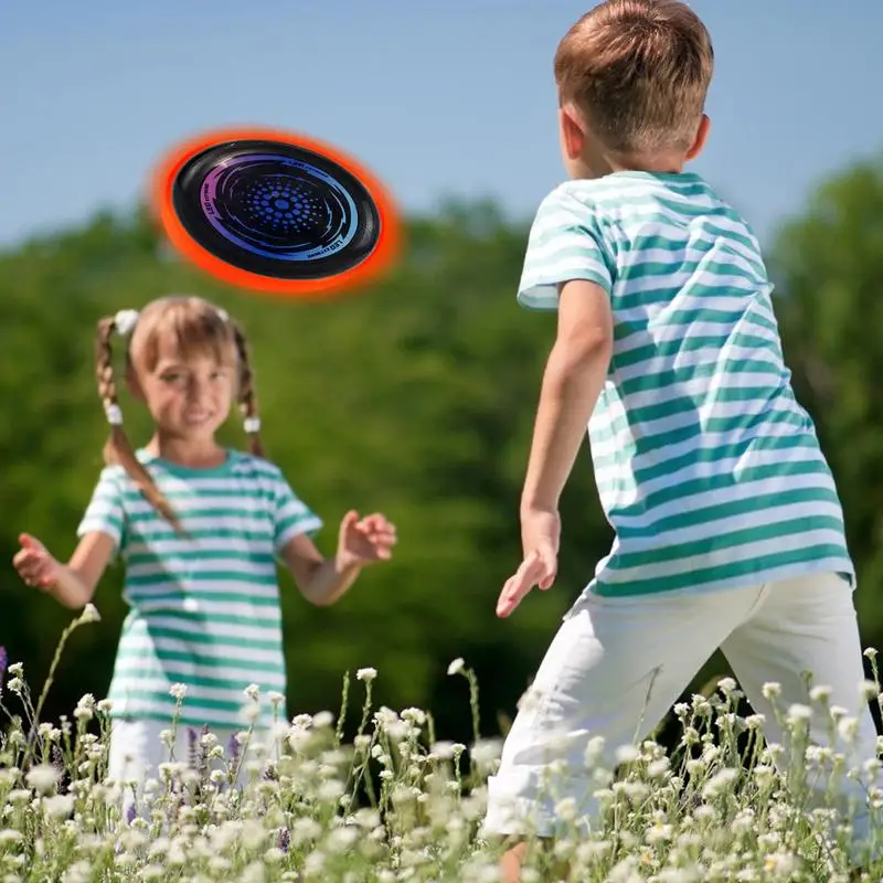 Latający dysk LED świecący w ciemności Latający dysk o maksymalnej jasności do gier zewnętrznych