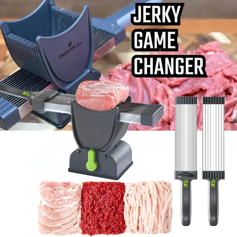 Krajalnica do mięsa do świeżego surowego mięsa Tasak kuchenny ze stali nierdzewnej Regulowana grubość 2 mm i 4 mm do zastawy sto