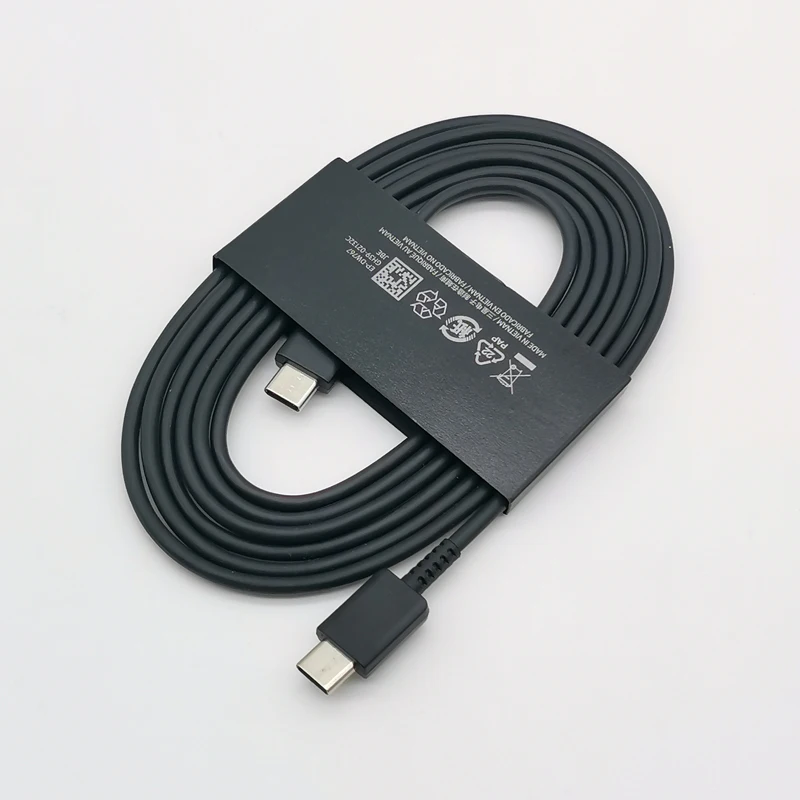 Ładowarka Samsung 45 W Super szybkie ładowanie Adapter 1,8 m typu C do Galaxy S24 S23 S22 S21 S20 Note 20 Ultra 10 Z Flip Fold 6