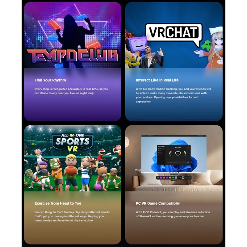 PICO Motion Tracker 2. generacji 2024 Nowy produkt oficjalnie ujawniony Śledzenie ruchu całego ciała