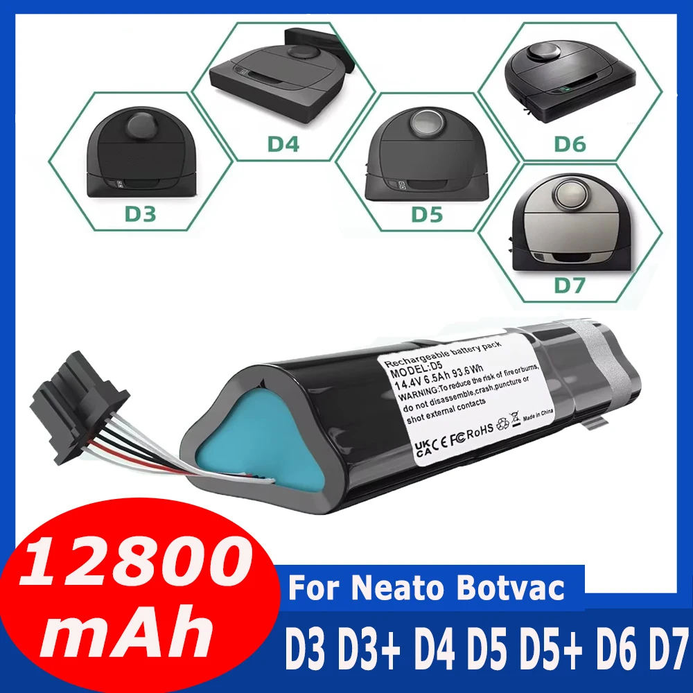 Bateria 945-0225, 205-0011 do Neato Botvac Connected, D3, D3+, D4, D5, D5+, D6, D7, D301, D303,D502,D503,D701,D702,D703,D705