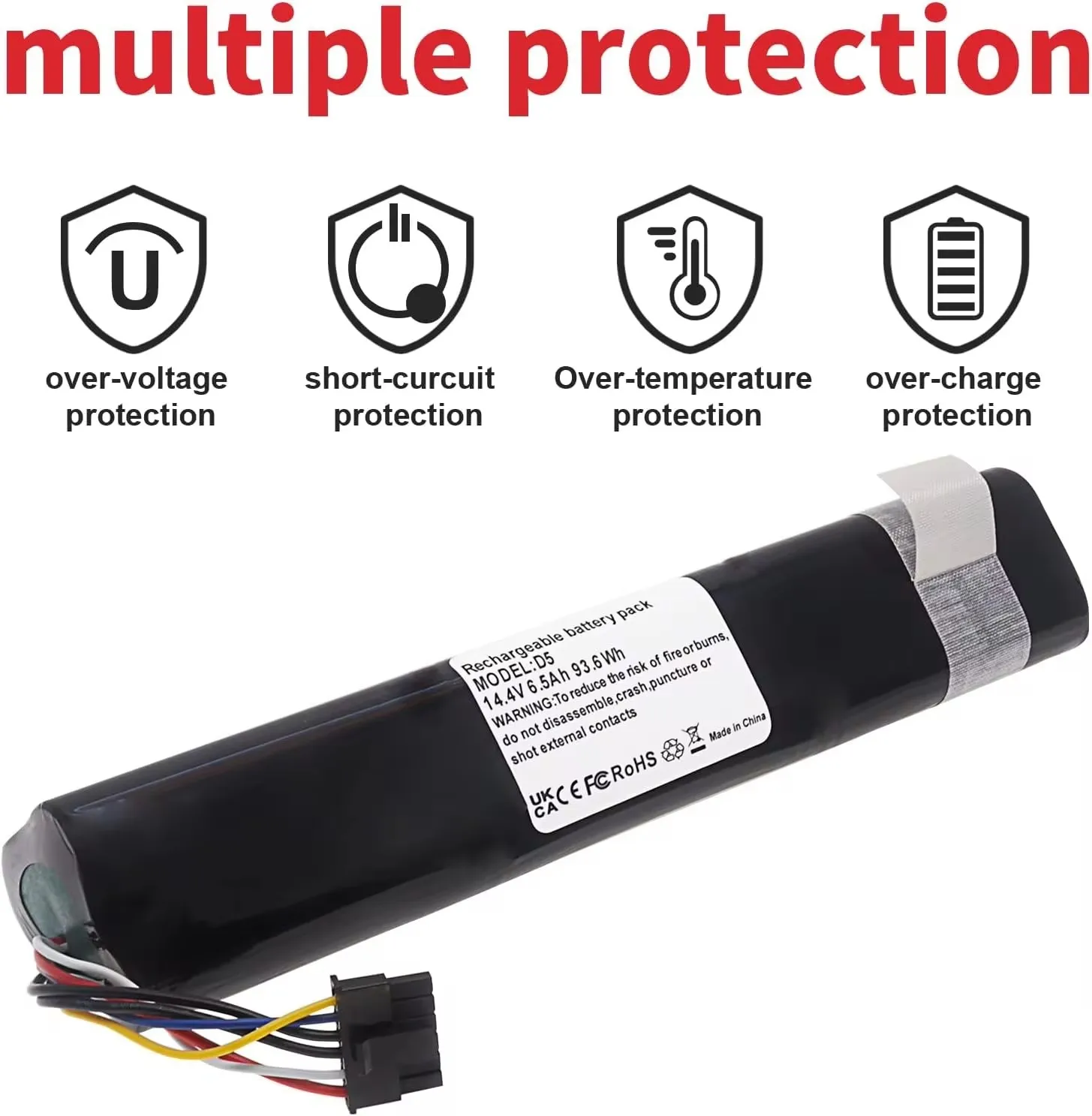 Bateria 945-0225, 205-0011 do Neato Botvac Connected, D3, D3+, D4, D5, D5+, D6, D7, D301, D303,D502,D503,D701,D702,D703,D705