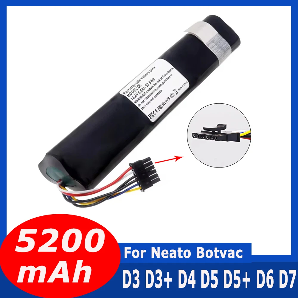 Bateria 945-0225, 205-0011 do Neato Botvac Connected, D3, D3+, D4, D5, D5+, D6, D7, D301, D303,D502,D503,D701,D702,D703,D705
