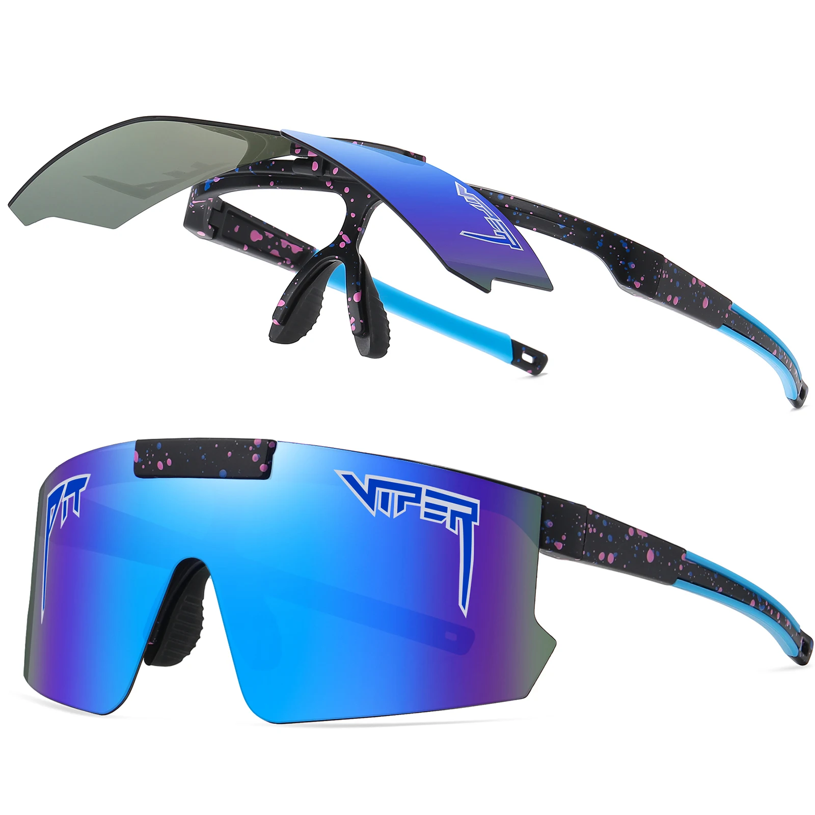 Flip Updown Outdoor Sport Pit Viper okulary przeciwsłoneczne na rower mężczyźni mężczyzna kobieta okulary do jazdy UV400 okulary